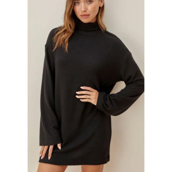Reformation Dresses & Skirts - Reformation black cashmere sweater dress XS nwot